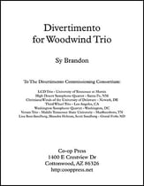 Divertimento for Woodwind Trio P.O.D. cover